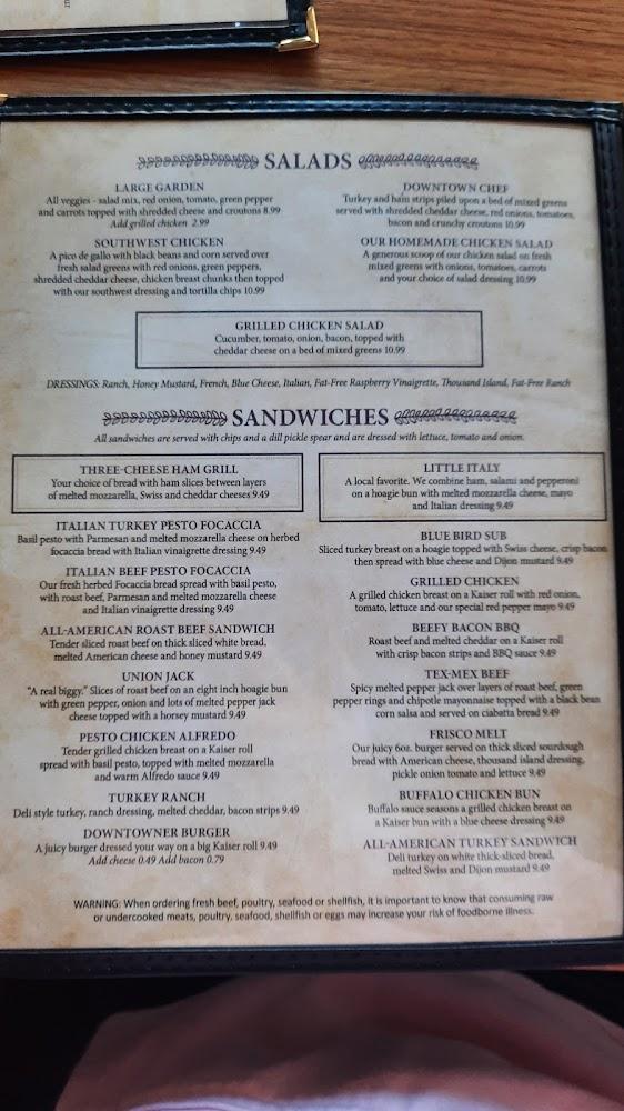 Downtowner Menu image 4